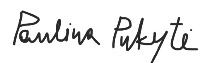 Paulina Pukyte handwritten